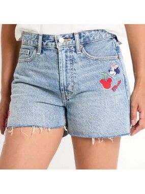 NWT Old Navy x Disney Minnie Mouse High-Waisted OG Cut-Off Denim Shorts size 18